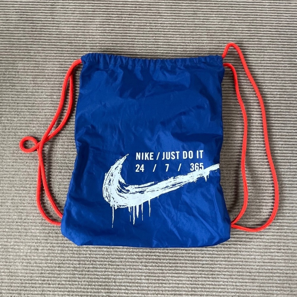 Nike Just Do It 24/7/365 Drawstring Cinch‎ Bag Blue Orange BA6008-438